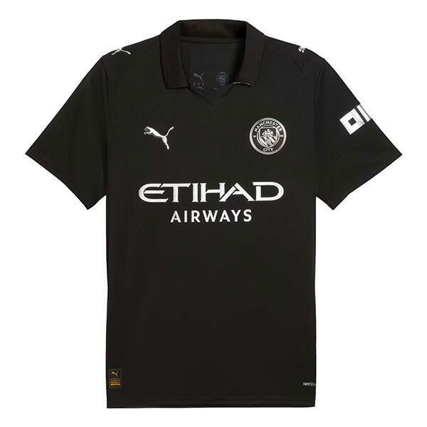 マンチェスターシティMCFC2025-26レプリカアウェイユニフォーム780350-02サッカー半袖プーマブラックプーマPUMA