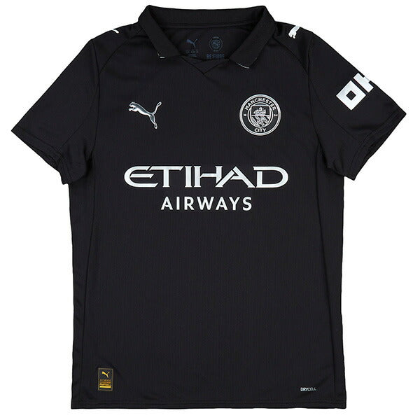 マンチェスターシティジュニアMCFC2025-26レプリカアウェイユニフォーム780353-02サッカー半袖プーマブラック子供用プーマPUMA