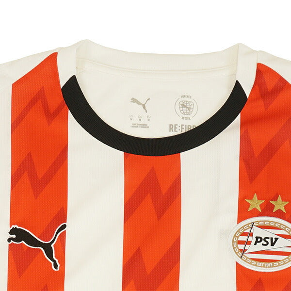 PSVアイントホーフェンPSV2025-26レプリカホームユニフォーム780420-01サッカーホワイトレッド半袖プーマPUMA