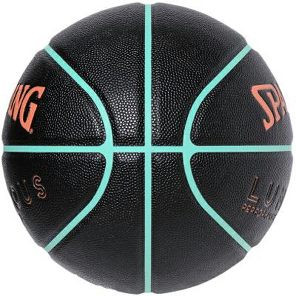 【ショップ限定エントリーでさらに+9倍】SPALDINGスポルディングバスケットボールルミナスコンポジットブラックサーモンミント7号球合成皮革78056J