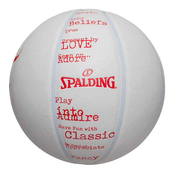 SPALDINGスポルディングバスケットボールコカ・コーラタイプホワイト合成皮革7号球78063Y