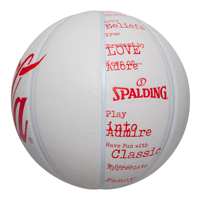 SPALDINGスポルディングバスケットボールコカ・コーラタイプホワイト合成皮革7号球78063Y