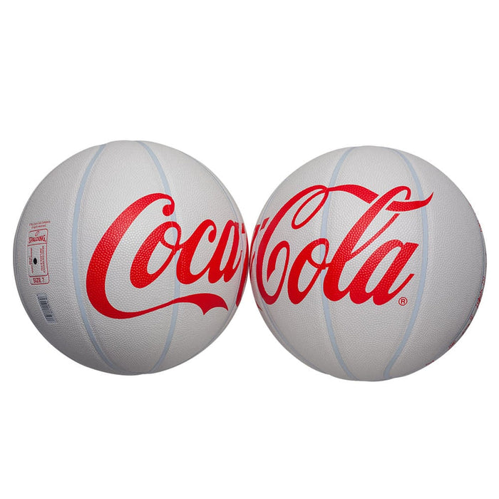 SPALDINGスポルディングバスケットボールコカ・コーラタイプホワイト合成皮革7号球78063Y