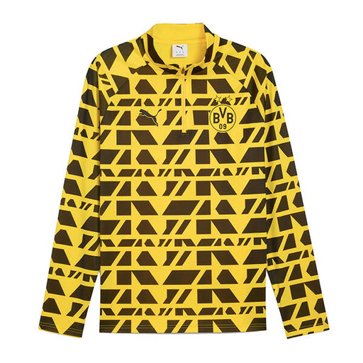 【ショップ限定エントリーでさらに+9倍】ボルシアドルトムント裏起毛BVB2025-26プレマッチクォータジップトップ781687-01サッカーレプリカトレーニングウェアイエロープーマPUMA