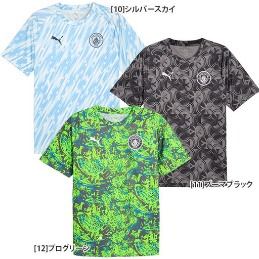 プーマPUMAマンチェスターシティMCFCプレマッチ半袖シャツ782167サッカープレミアリーグプラクティスシャツメンズ