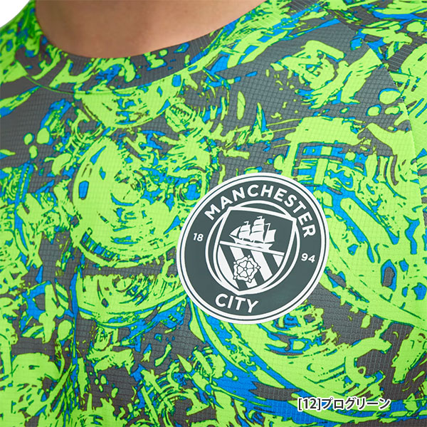 プーマPUMAマンチェスターシティMCFCプレマッチ半袖シャツ782167サッカープレミアリーグプラクティスシャツメンズ