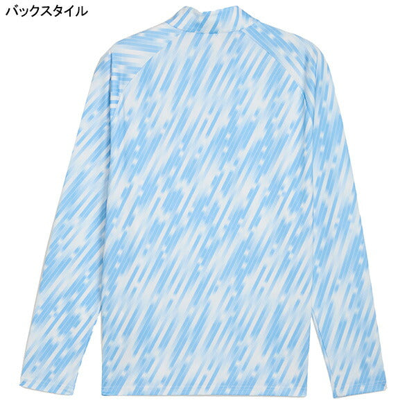 【ショップ限定エントリーでさらに+9倍】マンチェスターシティMCFC2025-26プレマッチクォータージップトップ782170-10サッカーレプリカトレーニングトップ長袖シルバースカイプーマPUMA