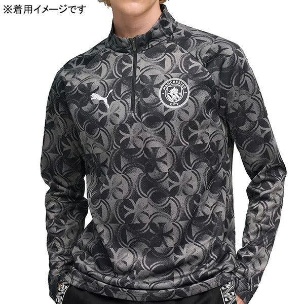 マンチェスターシティMCFC2025-26プレマッチクォータージップトップ782170-11サッカーレプリカトレーニングトップ長袖プーマPUMA