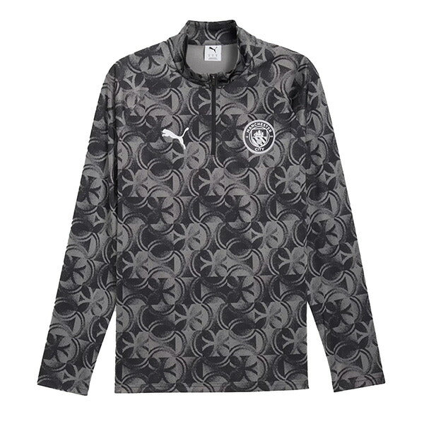 マンチェスターシティMCFC2025-26プレマッチクォータージップトップ782170-11サッカーレプリカトレーニングトップ長袖プーマPUMA