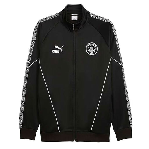 マンチェスターシティMCFC2025-26キングアンセムジャケット782173-02サッカーレプリカトラックジャケットブラックプーマPUMA