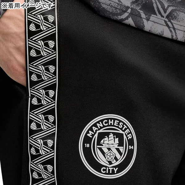 マンチェスターシティMCFC2025-26キングアンセムパンツ782174-02サッカーレプリカトラックパンツブラックプーマPUMA