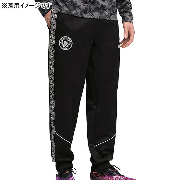 マンチェスターシティMCFC2025-26キングアンセムパンツ782174-02サッカーレプリカトラックパンツブラックプーマPUMA