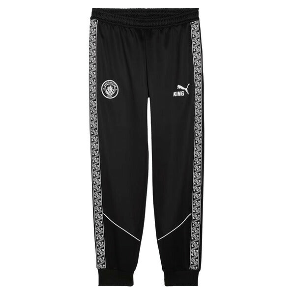 マンチェスターシティMCFC2025-26キングアンセムパンツ782174-02サッカーレプリカトラックパンツブラックプーマPUMA