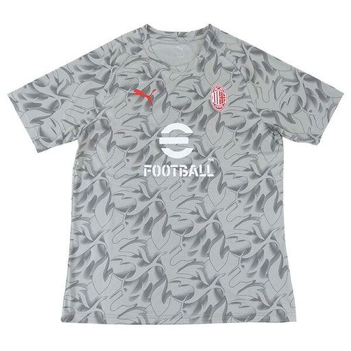 【ショップ限定エントリーでさらに+9倍】ACミランACM2025-26プレマッチ半袖シャツ782388-13サッカーレプリカプラクティスシャツグレープーマPUMA