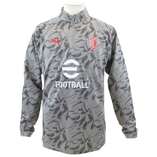 【ショップ限定エントリーでさらに+9倍】ACミランACM2025-26プレマッチクォータージップトップ782391-13サッカーレプリカトレーニングトップ長袖グレープーマPUMA