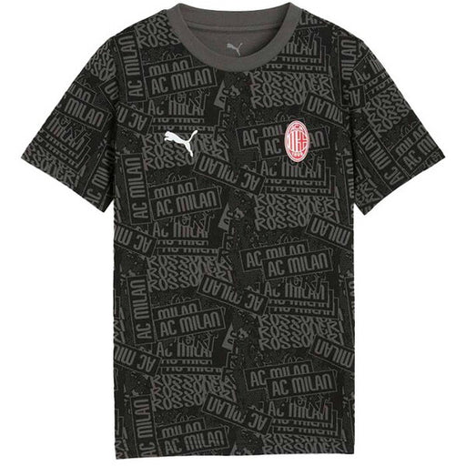 【ショップ限定エントリーでさらに+9倍】【ネコポス送料無料】ACミランジュニアACM2025-26FTBLCULTURETeeAOP782602-04サッカーカジュアルTシャツ総柄子供用ブラックプーマPUMA