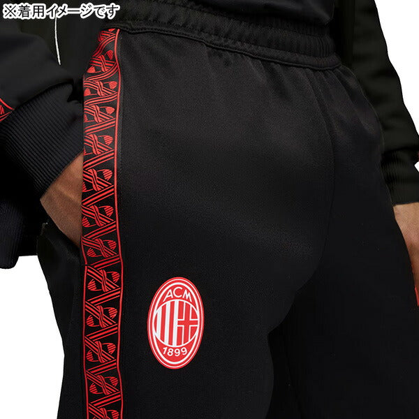 【ショップ限定エントリーでさらに+9倍】ACミランACM2025-26キングアンセムパンツ782608-04サッカージャージトレーニングパンツプーマブラックプーマPUMA