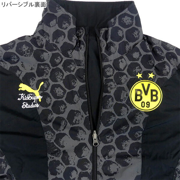 ボルシアドルトムントKIDSUPERXBVBリバーシブルジャケット782757-03サッカージップトレーニングウェアプーマPUMA