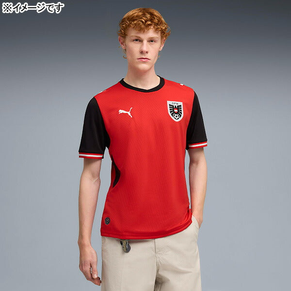 オーストリア代表OFB2026レプリカホームユニフォーム783200-01サッカーレッド半袖プーマPUMA