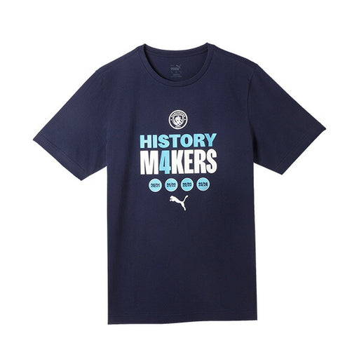 マンチェスターシティ2023-24PREMIERELeagueWinnerTee783466-06サッカー優勝記念Tシャツ半袖ネイビープーマPUMA