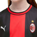 ACミランジュニアACM2026-07レプリカホームユニフォーム半袖784124-01サッカーブラックレッド子供用プーマPUMA