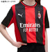 ACミランジュニアACM2026-07レプリカホームユニフォーム半袖784124-01サッカーブラックレッド子供用プーマPUMA