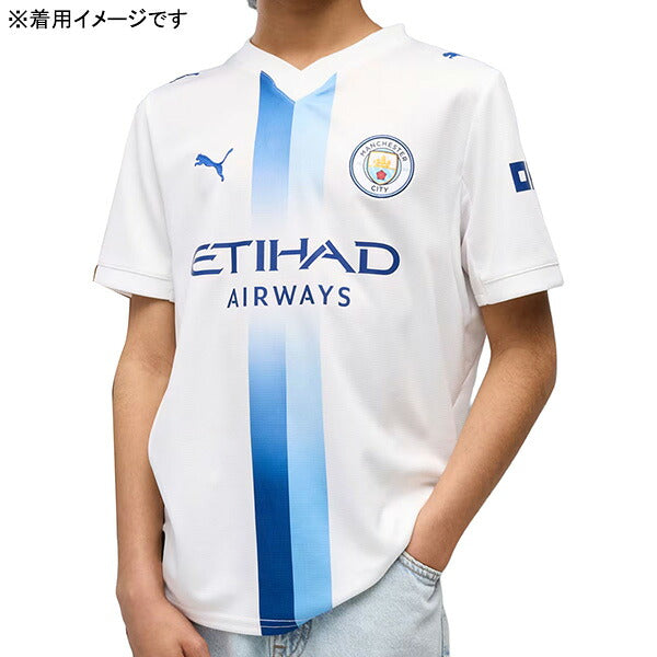 マンチェスターシティジュニアMCFC2026-27レプリカ3rdユニフォーム半袖784355-06サッカーホワイト子供用プーマPUMA