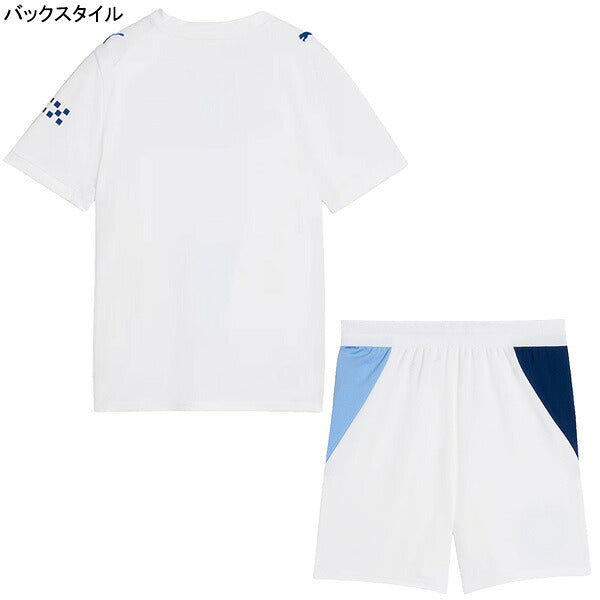 【上下セット】マンチェスターシティジュニアMCFC2026-27レプリカ3rdユニフォーム半袖ショーツ784355-784365サッカーホワイト子供用プーマPUMA