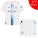 【上下セット】マンチェスターシティジュニアMCFC2026-27レプリカ3rdユニフォーム半袖ショーツ784355-784365サッカーホワイト子供用プーマPUMA