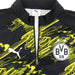 ボルシアドルトムントミニ裏毛BVB2025-261/4ジップトップ784518-01サッカーレプリカトレーニングウェアブラックプーマPUMA