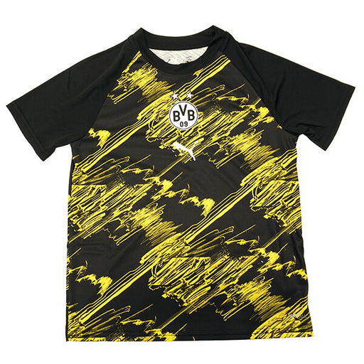 ボルシアドルトムントジュニアBVBPMシャツ784585-01サッカーレプリカプラクティスシャツブラック子供用プーマPUMA