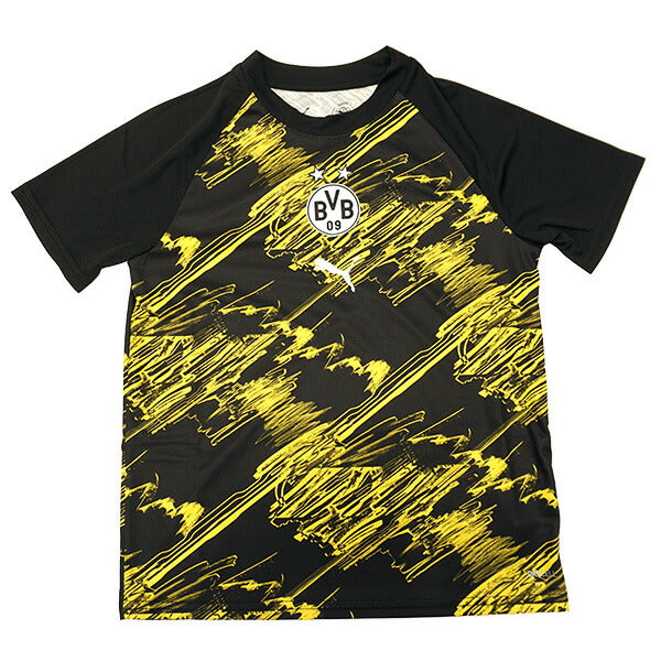 ボルシアドルトムントジュニアBVBPMシャツ784585-01サッカーレプリカプラクティスシャツブラック子供用プーマPUMA