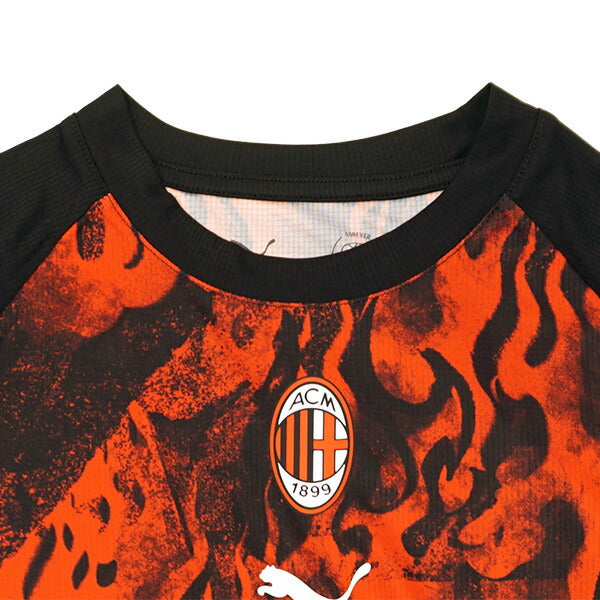 ACミランジュニアACMPMシャツ784715-01サッカーレプリカプラクティスシャツレッド子供用プーマPUMA