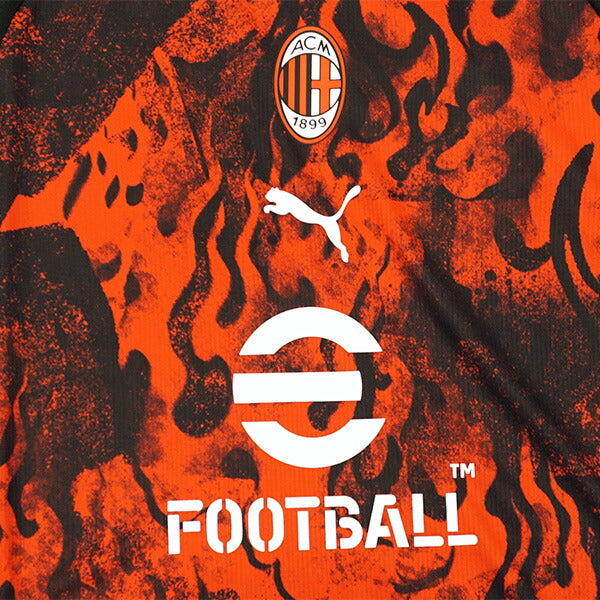 ACミランジュニアACMPMシャツ784715-01サッカーレプリカプラクティスシャツレッド子供用プーマPUMA