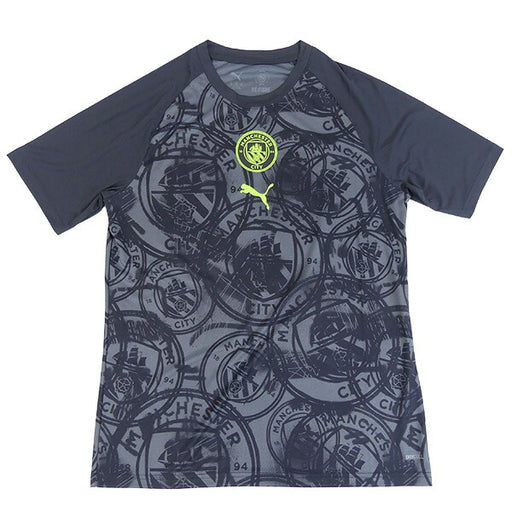 マンチェスターシティMCFCPMSSシャツ785778-05サッカーレプリカプラクティスシャツネイビープーマPUMA