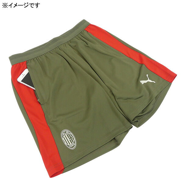 ACミランACM2026-27トレーニングショーツWポケット786654-21サッカーレプリカプラクティスパンツプーマPUMA