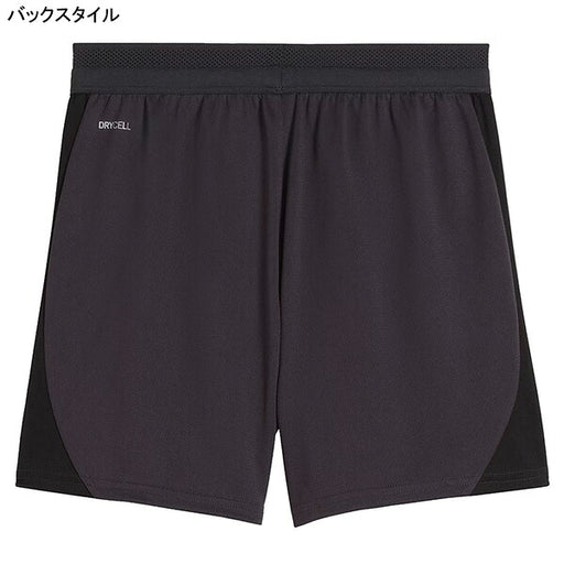 ACミランジュニアACMトレーニングショーツWポケット786655-20サッカーレプリカプラクティスパンツダークグレー子供用プーマPUMA