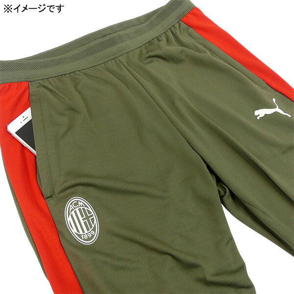 ACミランACM2026-27トレーニングパンツWポケット786659-21サッカーレプリカトレーニングパンツローデングリーンプーマPUMA