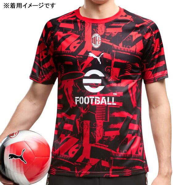 pastaACミラン サッカーシャツ フレーム入り ACミラン ACM 2026-27 プレマッチ 半袖 シャツ 786675-11 サッカー