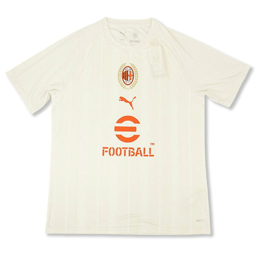 ACミランACM2026-27プレマッチ半袖シャツ786675-12サッカーレプリカプラクティスシャツグレープーマPUMA