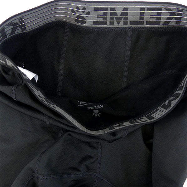 【ネコポス送料無料】ケルメKELME裏起毛ロングスパッツ8161TL1006サッカーフットサル厚手アンダーパンツインナーパンツメンズブラック