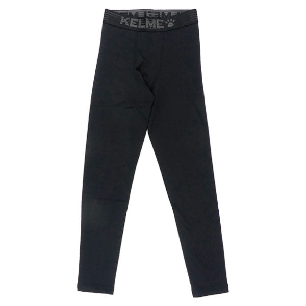 【ネコポス送料無料】ケルメKELMEジュニア裏起毛ロングスパッツ8161TL3006サッカーフットサル厚手インナーパンツアンダーウェア子供用ブラック