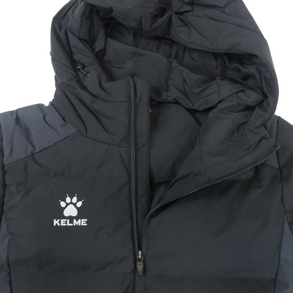 ケルメKELMEフーデッドロングパデッドコート8461MF1030サッカーフットサルベンチコートスポーツ観戦移動メンズ