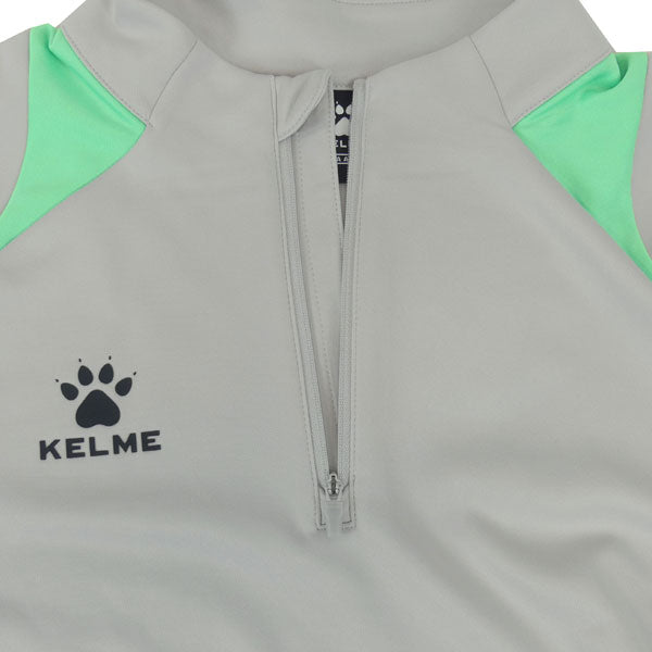 【送料無料】ケルメKELMEハーフジップトレーニングトップ841TT1044サッカーフットサルミニ裏毛ピステ長袖トレーニングウェア防寒メンズ
