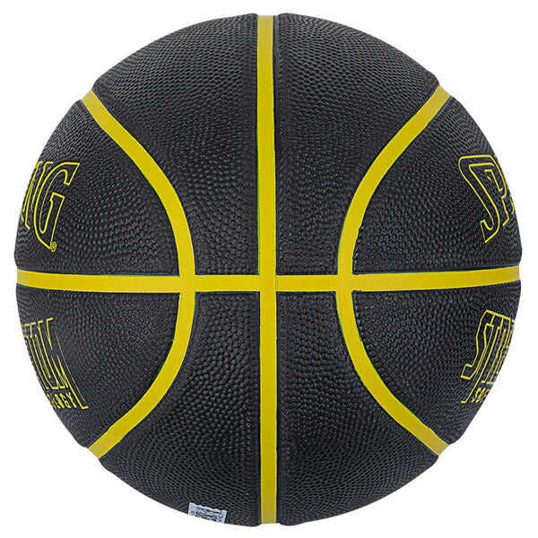 スポルディングSPALDINGバスケットボール5号球ストリートファントムブラック×イエロー小学生ミニバスミニバスケット84671J