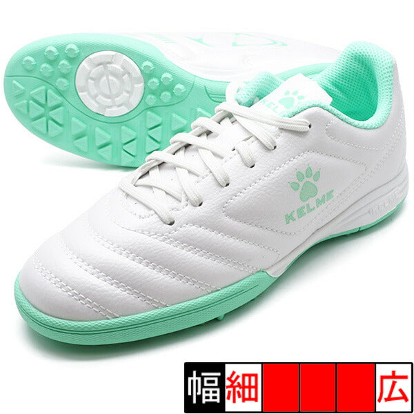 INSTINCTTFJRケルメKELME873701-170ホワイト×Fグリーンジュニアサッカートレーニングシューズ