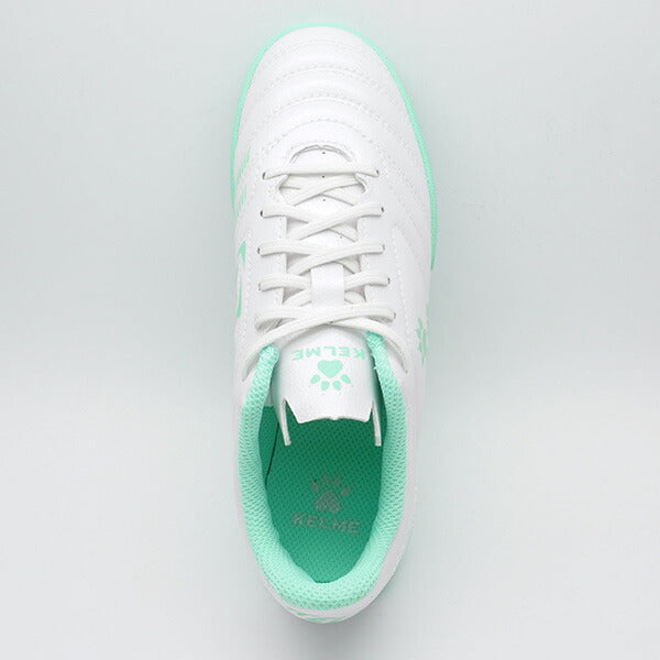 INSTINCTTFJRケルメKELME873701-170ホワイト×Fグリーンジュニアサッカートレーニングシューズ