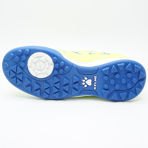 【ショップ限定エントリーでさらに+9倍】INSTINCTTFJRケルメKELME873701-986ネオンイエロー×ブルージュニアサッカートレーニングシューズ