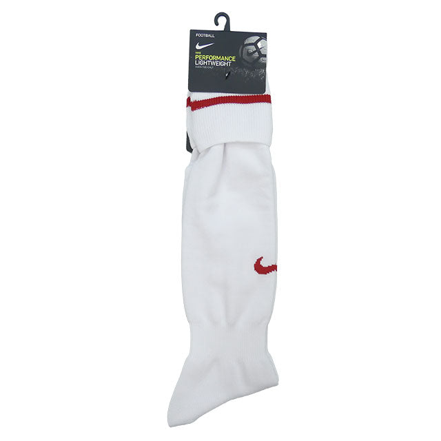 【ネコポス送料無料】ナイキNIKEアカデミージュニアストライプフットボールソックス883335-122サッカーフットサルストッキング女性用子供用赤