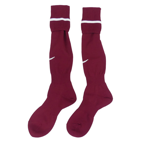 【ネコポス送料無料】ナイキNIKEアカデミーストライプフットボールソックス883335-658サッカーフットサルストッキングメンズ25-27cm27-29cmエンジ